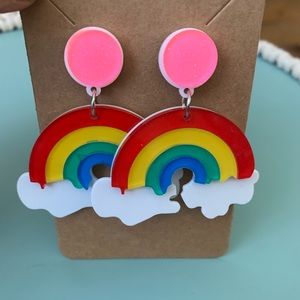 Rainbow 🌈 Charm Drop Earrings